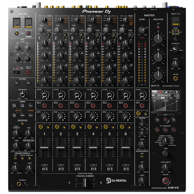 Pioneer DJM-V10 mieten - 6-Kanal DJ Mixer Verleih Deutschland