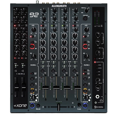 Allen & Heath Xone:92 MK2 mieten - 4-Kanal Analog DJ Mixer Verleih Deutschland